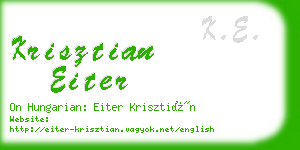 krisztian eiter business card